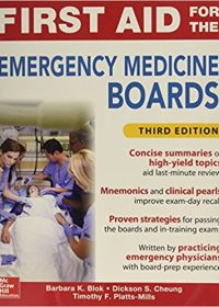 First Aid for the Emergency Medicine Boards, 3e (Original Publisher PDF)