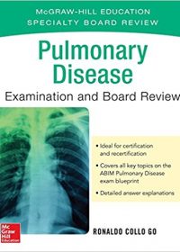 Pulmonary Disease Examination and Board Review, 1e (Original Publisher PDF)