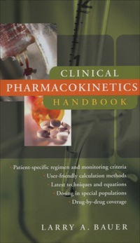 Clinical Pharmacokinetics Handbook, 1e (Original Publisher PDF)